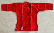 Manus Karate Jacke rot - Karate-Jacke - Größe 140 rot - Karatejacke - Ju-Jutsu