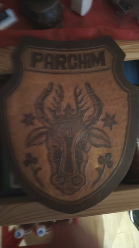 Parchim wappen aus holz - wappen,