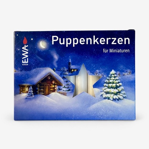 Puppenkerzen weiß stk - 20,