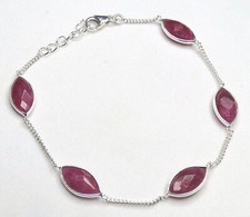 Rubin armband 925 - ❤️rubin,
