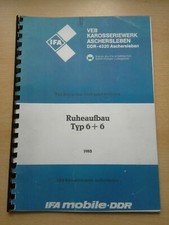 NVA BEDIENUNGSANLEITUNG RUHE LAK 2 KOFFER,RUHEAUFBAU,URAL,IFA W50,L60,ROBUR 