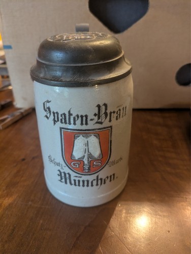 Alter spatenbräu bierkrug 4 - alter,