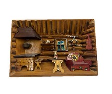 Schöne Kunst Bild Werner Krones Holz 3D Effekt Holzbild Wandbild Deko Vintage