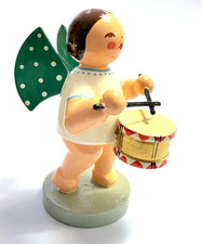 Alter Wendt & Kühn W. K. Erzgebirge Engel stehend Trommel 650/10  11 Punkte