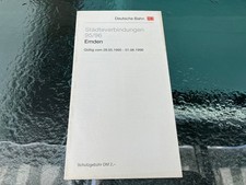 DB-Städteverbindungen Emden 1995/96 Fahrplan Deutsche Bahn