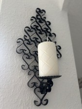 DDR- Wand Kerzenhalter Metall Schmiedeeisen 1970 er ! Kunstgewerbe Handarbeit