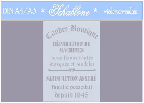Schablone-Vintage-Shabby-A4-A3