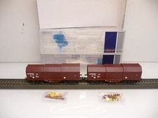 Roco 76041 H0 Teleskophaubenwagen-Set 2-teilig der DB braun Ep IV + V  2L= OVP