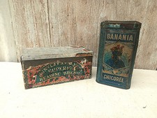 2 Sehr Alte Blechdosen Blech Dose Alt Antik Rarität Keksdose Letztes Jahrhundert