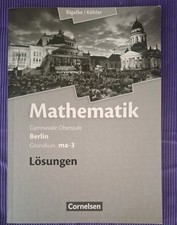 Mathematik ma-3 Lösungen  Cornelsen Bigalke/Köhler