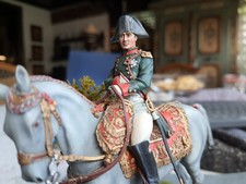Kaiser Napoleon I Berliner Zinnfiguren Krieger Zinn Soldat Rarität Pferd General