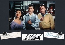 Caterina Valente & Peter Alexander & Silvio Francesco - seltene orig. Autogramme