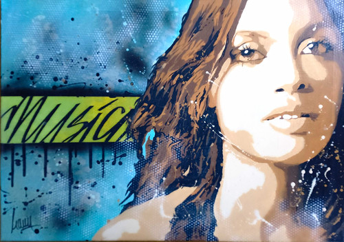 Pop art gemälde - art, leinwand