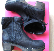 Softclox Ines Nubuk cobra/matt-schwarz  Gr. 38