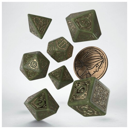 The witcher dice set - dice, triss