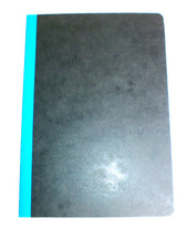 Brunnen Kladde Notizbuch,96 Blankoseiten,A6,Schwarz/Blau,Neuwertig