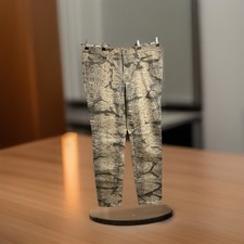 Hose von Mandarin Gr.44, Reptilienprint, gewachst, Kunstleder, Neu, Stretch