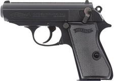 Softairpistole Walther PPK/S, Kal. 6 mm, Energie 0,5 Joule, Federdruck, Airsoft