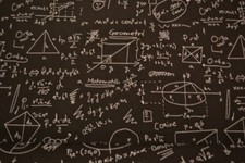 Kunstleder mit Matheformeln