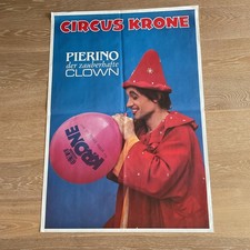 Circus Zirkus Circo Cirque Cirkus Krone Plakat Poster Affiche Clown Pierino