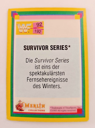 Wwf wrestling sammelkarte - wwf,