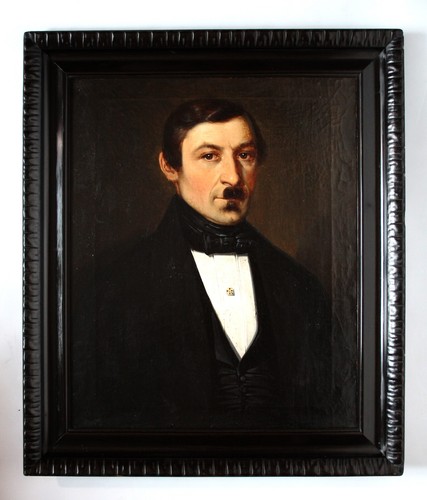 Großes biedermeier porträt - biedermeier,