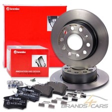 BREMBO BREMSSCHEIBEN +BELÄGE HINTEN FÜR AUDI A3 SEAT LEON SKODA YETI VW GOLF 6