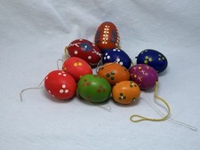 10 X Deko Eier Ostern Alt Vintage 