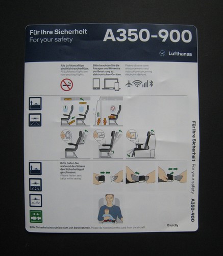 Lufthansa a350 900 safety - lh, a350-900