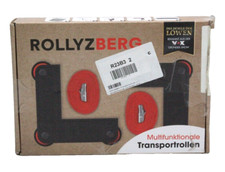 Rollyzberg Transportrollen Möbel Schwarz 2er-Set + Gurte Lasttransport ✅