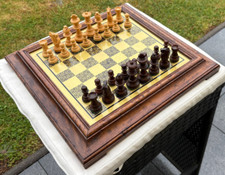 Schachspiel Schachbrett Schachfiguren sehr hochwertig Holzfiguren Handarbeit