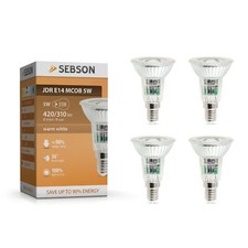4x LED Lampe E14 warmweiß 5W