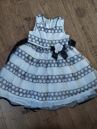 Schwarz weißes ballkleid - schwarz,