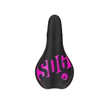 SDG Fly Jr Fahrrad Sattel Sitz Stahl 7x7mm Schwarz Pink MTB Enduro Downhill