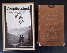 2 alte antike Kartenspiel e * Deutsches Land und Geschichtliches Quartett * 