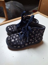 Richter Lauflernschuhe, Blau mit Glitzersternen, Gr. 23, leicht gefüttert