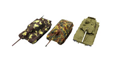 3 x Panzer 10-11 cm ca Militär 1:87  unbespielt  weiss f. H0 & diorama # Schr