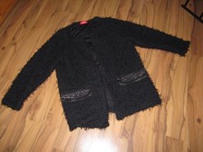 Zotteljacke/Mantel schwarz Gr.48 von Thea (Adler)