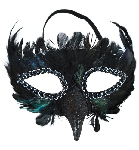 Vogelmaske rabe federdomino - rabe,