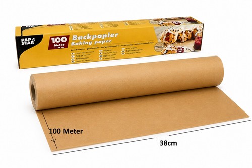 Backpapier braun 100m 38cm - backpapier,