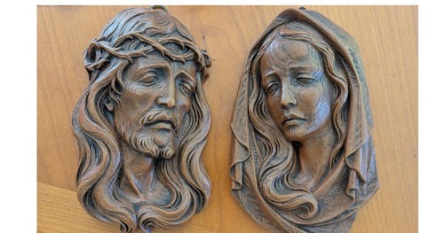 Jesus maria wachsrelief - &,