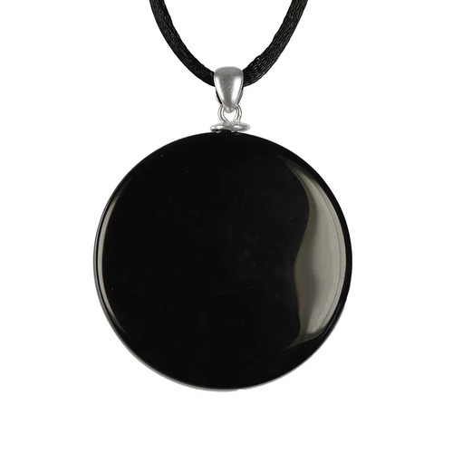 Spiegel obsidian mit - spiegel, (schwarz)