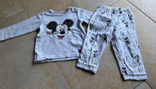 Schlafanzug samt weiß disney - schlafanzug,