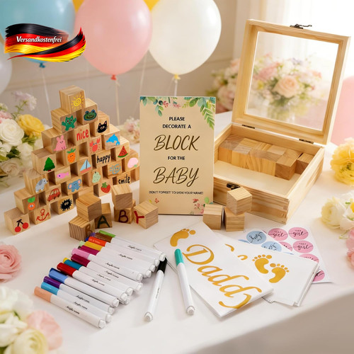 Baby shower spiele set mit - baby,