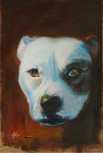 Hund gemälde original ölbild - original,