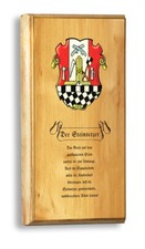 Der Steinsetzer Paver Pflaster Zirbenholz Arve Nostalgieschild Zunftwappen 111