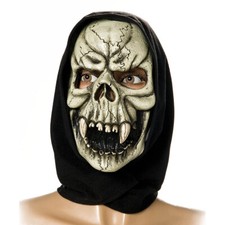 Totenkopf Maske mit Kapuze /