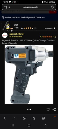 Ingersoll rand 12v - rand, 1/4"