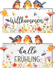 Türschild Willkommen Vintage