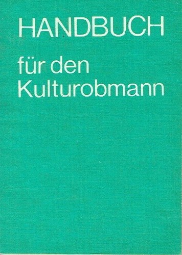 Handbuch für den kulturobmann - handbuch,